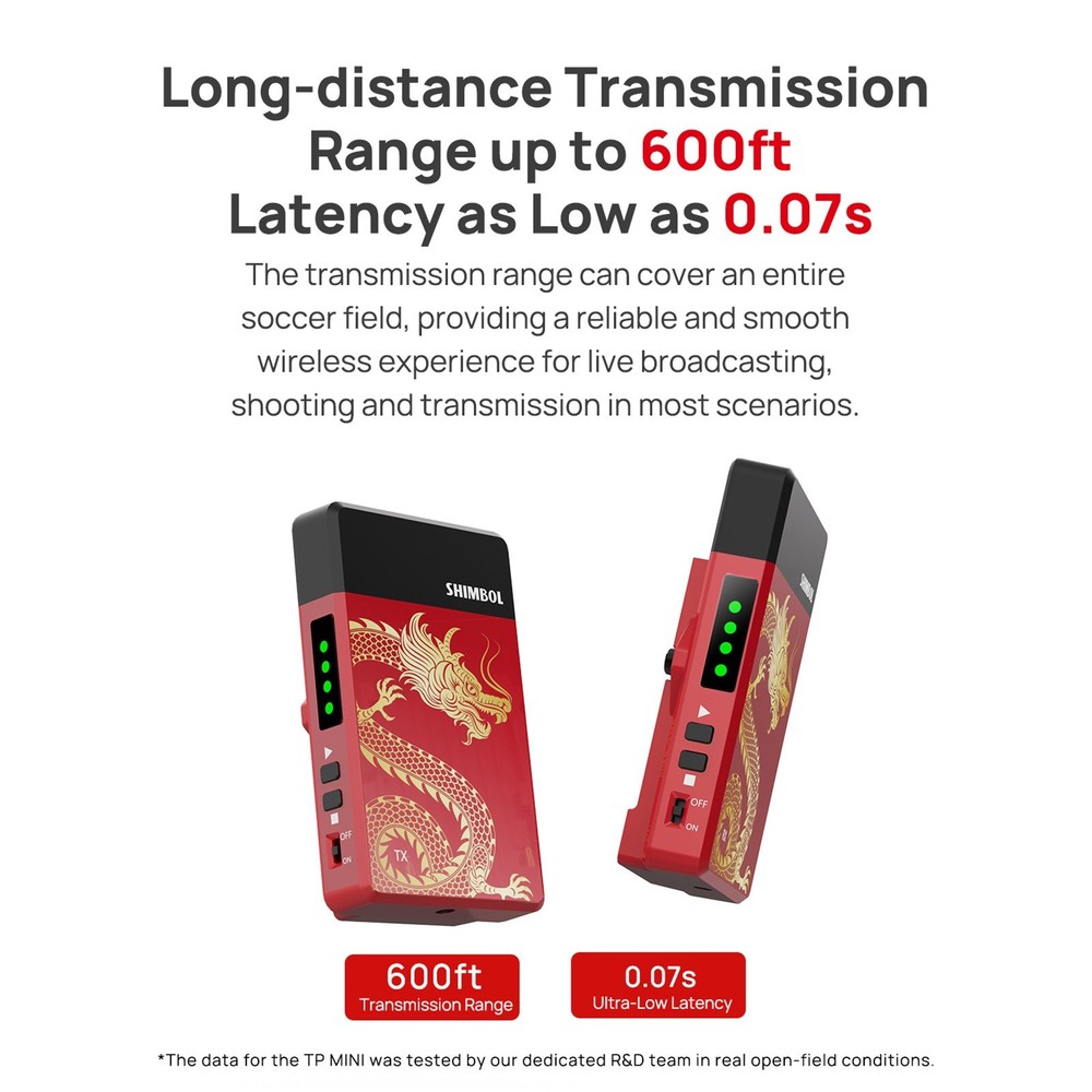 SHIMBOL TP Mini 200m HDMI Wireless Transmission System Transmitter Receiver 10
