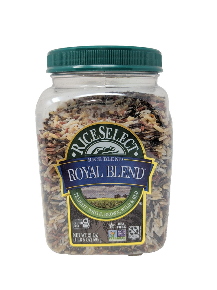 RiceSelect Royal Blend Rice Blend 21 Ounce Plastic Container Jar