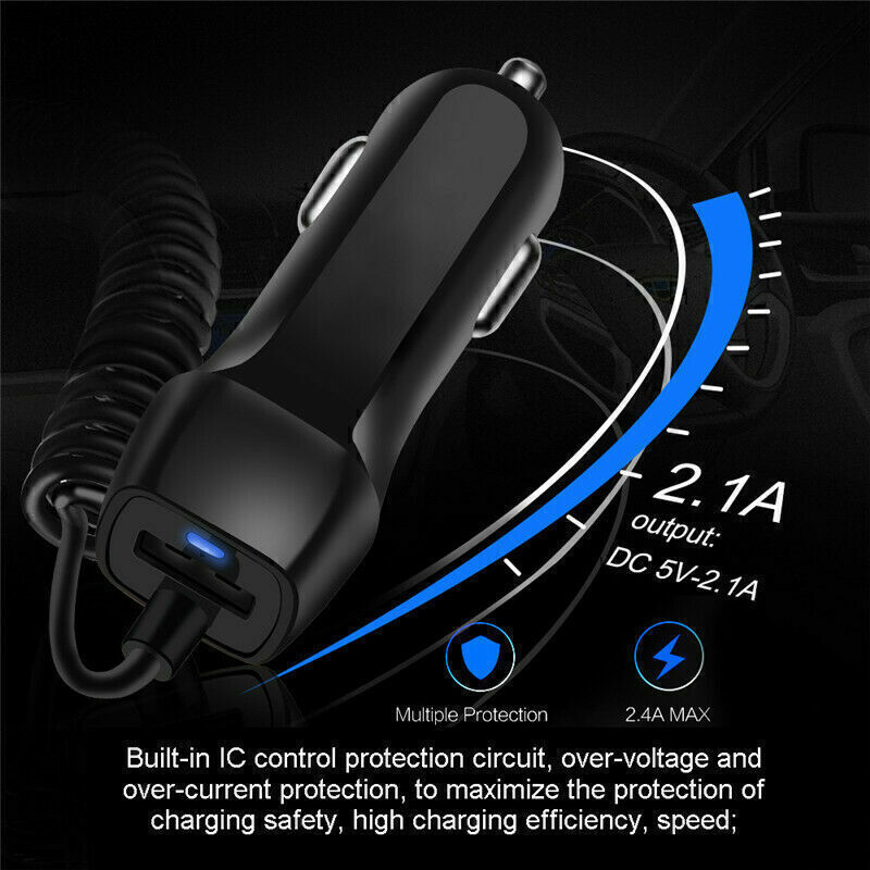 For Android Samsung Cell Phone FAST Rapid Car Charger Type C Micro USB Charging
