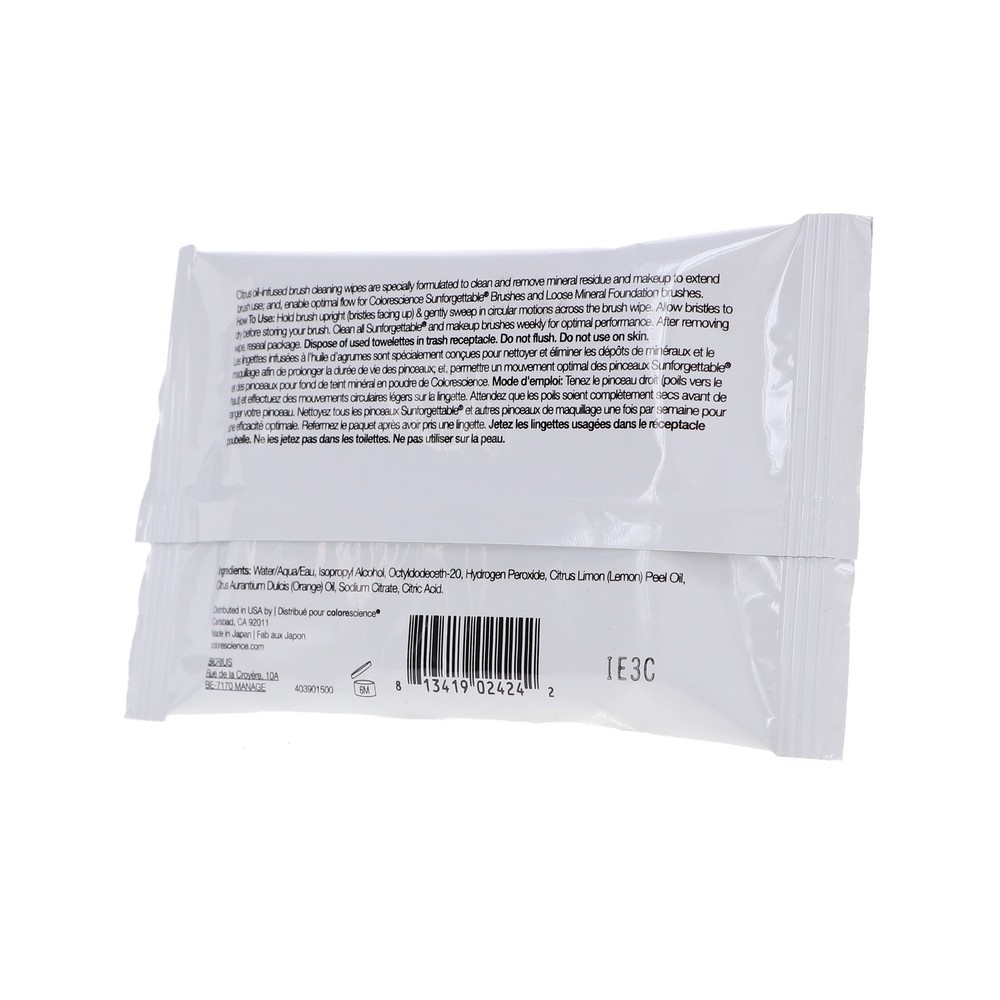Colorescience Brush Cleaning Wipes 20 ct.