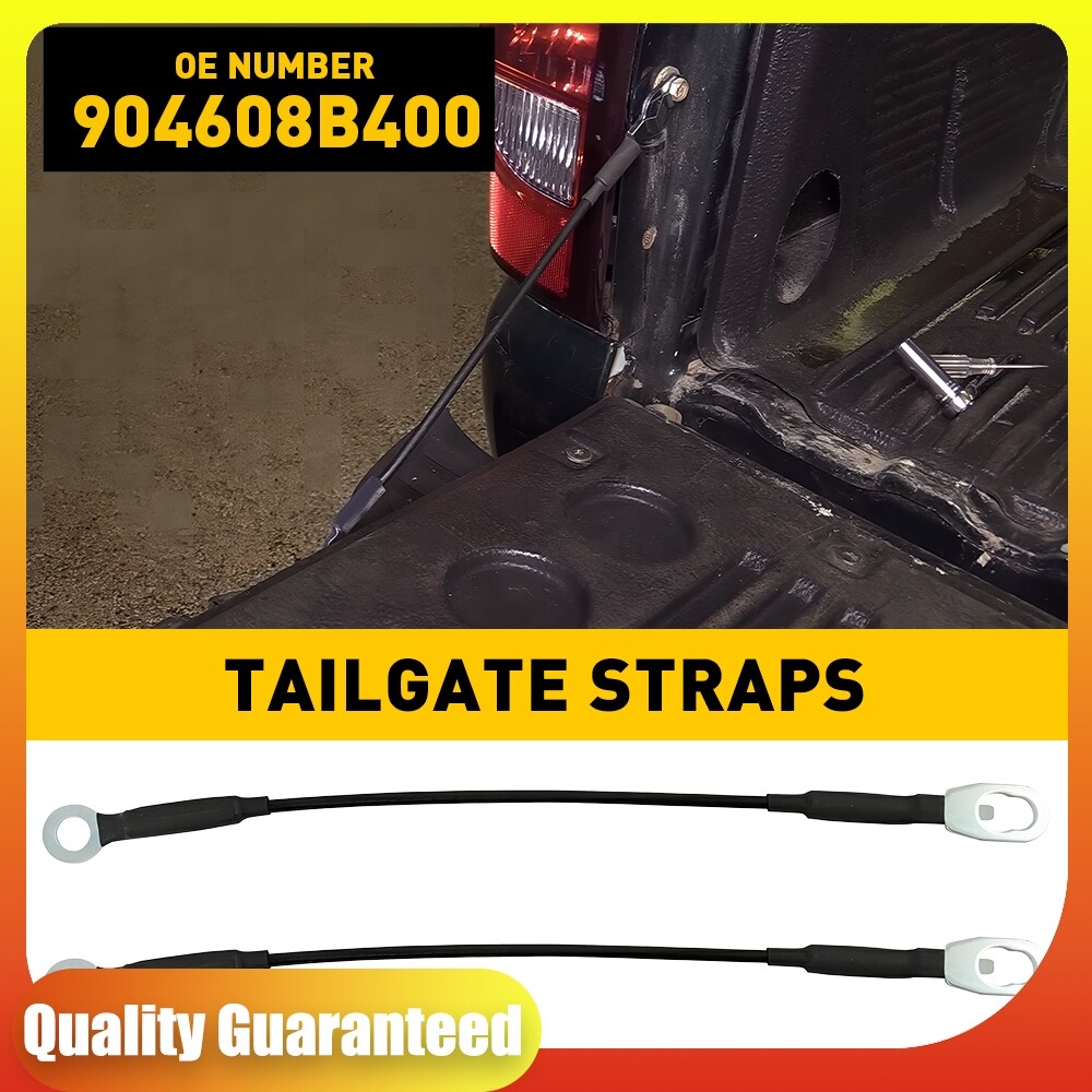 Pair Tailgate Tail Gate Rear Support Cable Strap For 1998-2004 Nissan Frontier