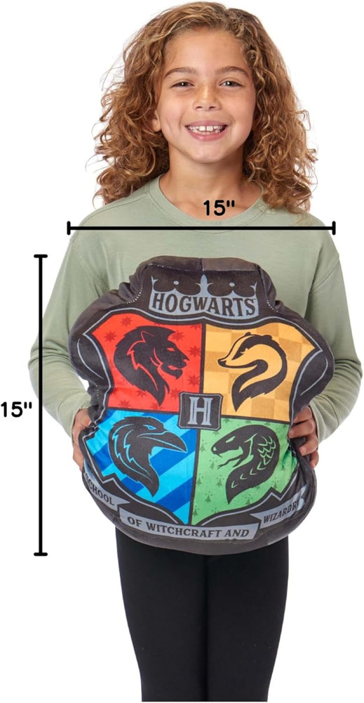 Harry Potter Cloud Pillow, 15", Hogwarts Crest