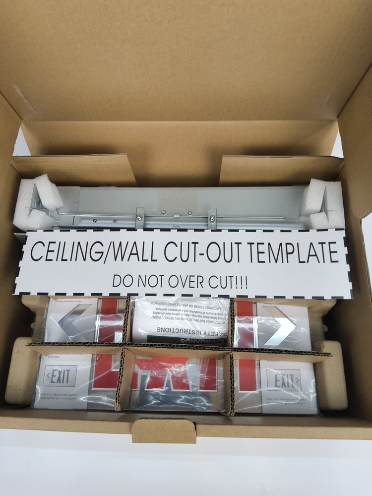 QLLITE RECESSED MOUNT EDGE-LITE LED EXIT SIGN NEW