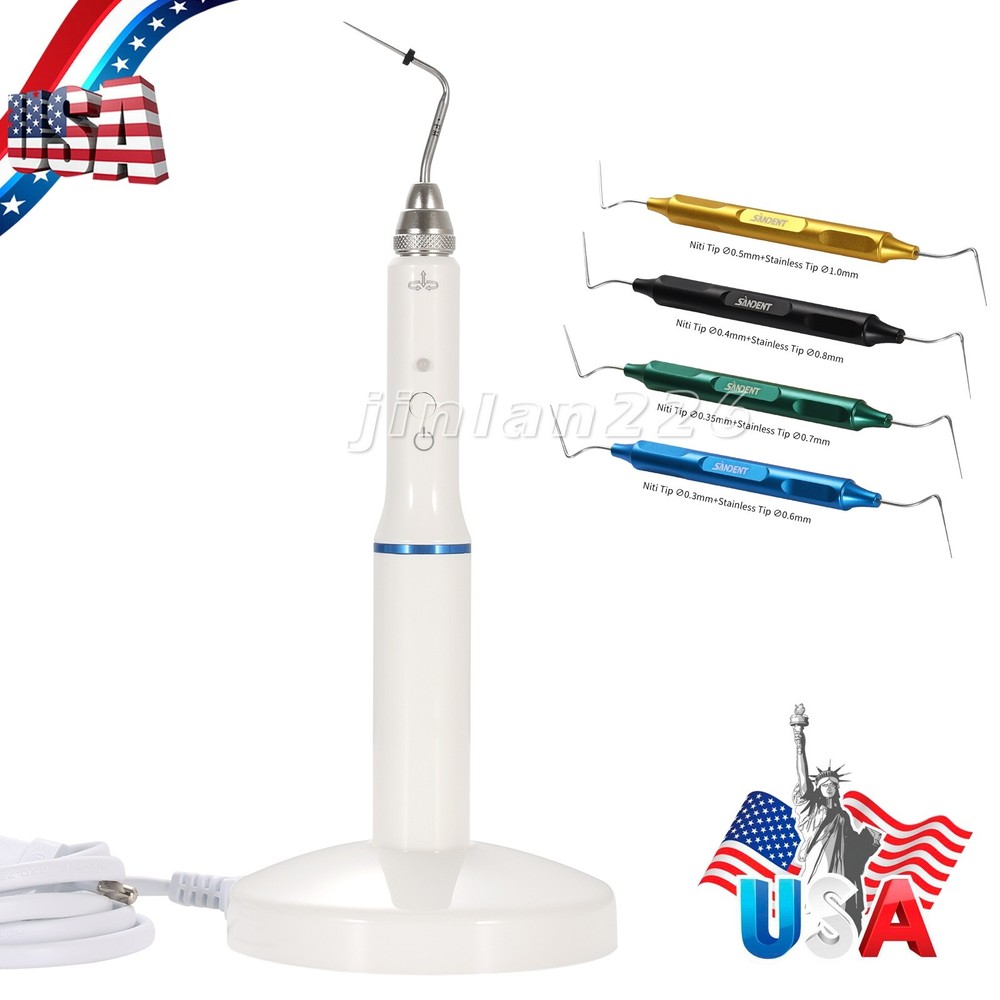 Dental Wireless Obturation System Gutta Percha Endo Heated Pen /Hand Plugger Tip
