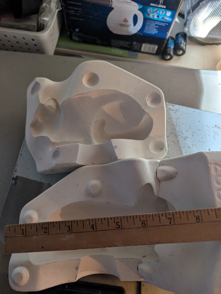 Siamese Cat Vintage Slip Casting Pour Ceramic Mold