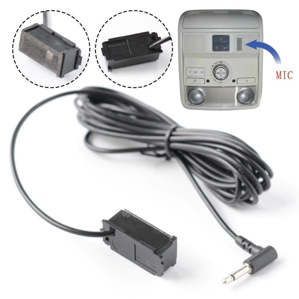 Car Audio Microphone 3.5mm  Mic Stereo Wired External Microphone for Golf