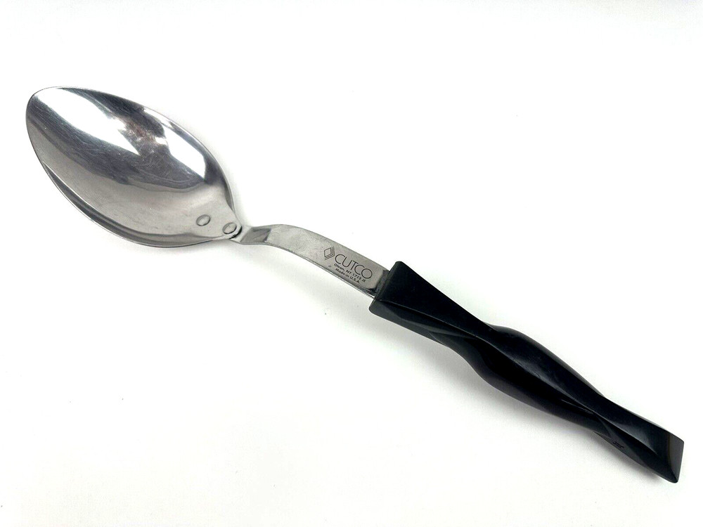 Cutco 1712JE Basting / Serving Spoon Classic Marbled Brown Handle