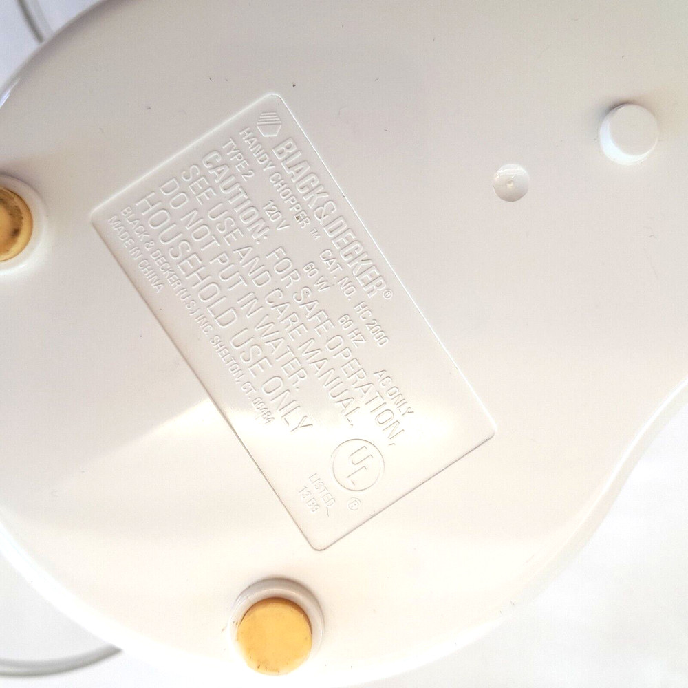 Black & Decker Handy Chopper HC2000 White Mincer/Chopper