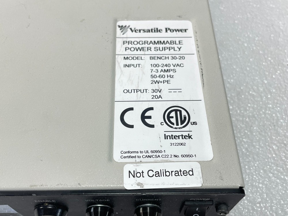 Versatile Power 30-20 BENCH 30-20 Series 600W Programmable Power Supply
