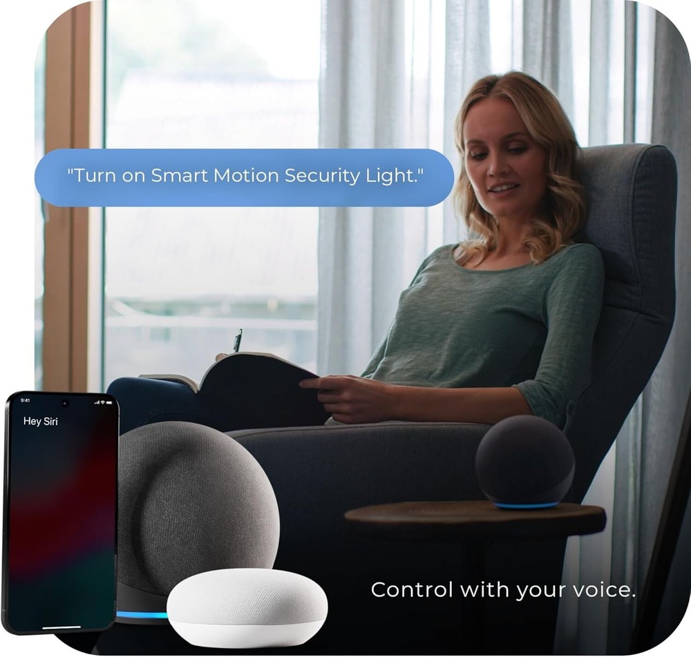 Globe Smart Motion Security Light – WiFi, 2200lm, Alexa/Siri/Google