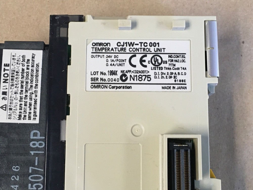 OMRON CJ1W-TC001 Temperature Control Unit (KB)