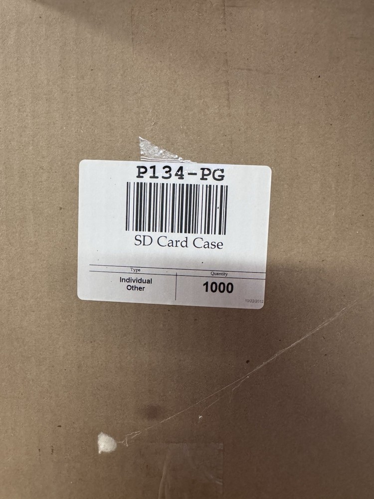 SD Card Holder Plastic 1000 qt