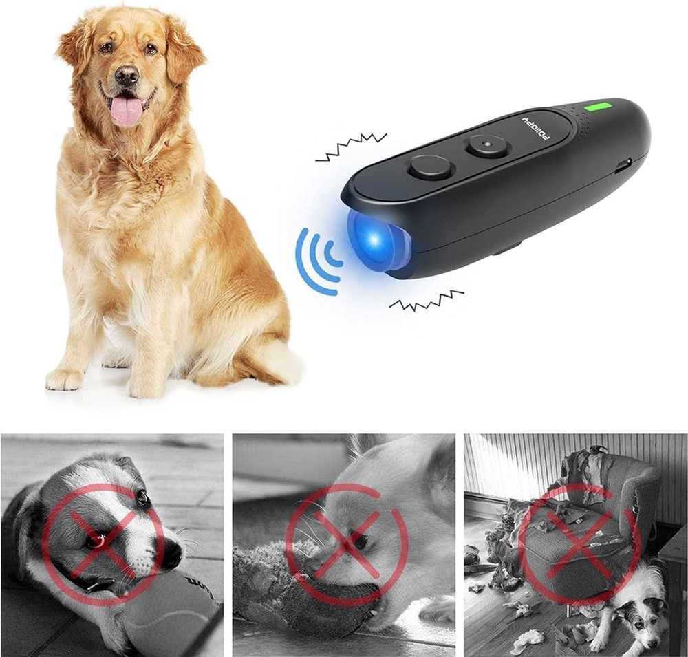 Rechargeable Ultrasonic Dog Bark Control Device - Safe & Effective Training Tool