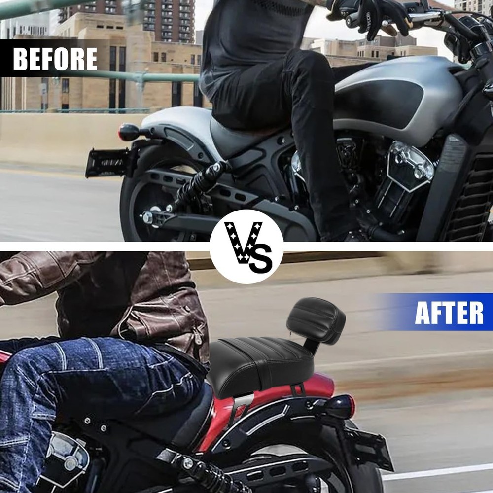 Motorcycle Passenger Backrest for Indian Scout