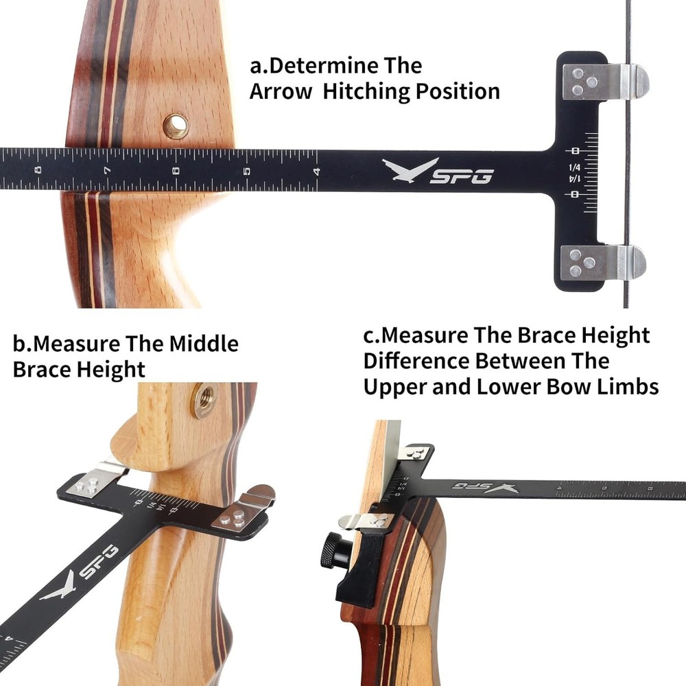 Bow Square Bow Level Kit 2 Pack Archery Bow String Level Turning Kit and T Sh...