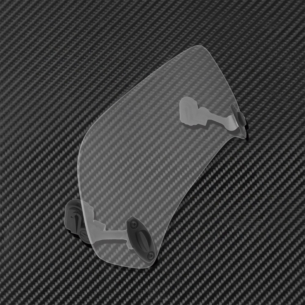 Motorcycle Clip On Adjustable Windshield Spoiler Windscreen Extension Deflector