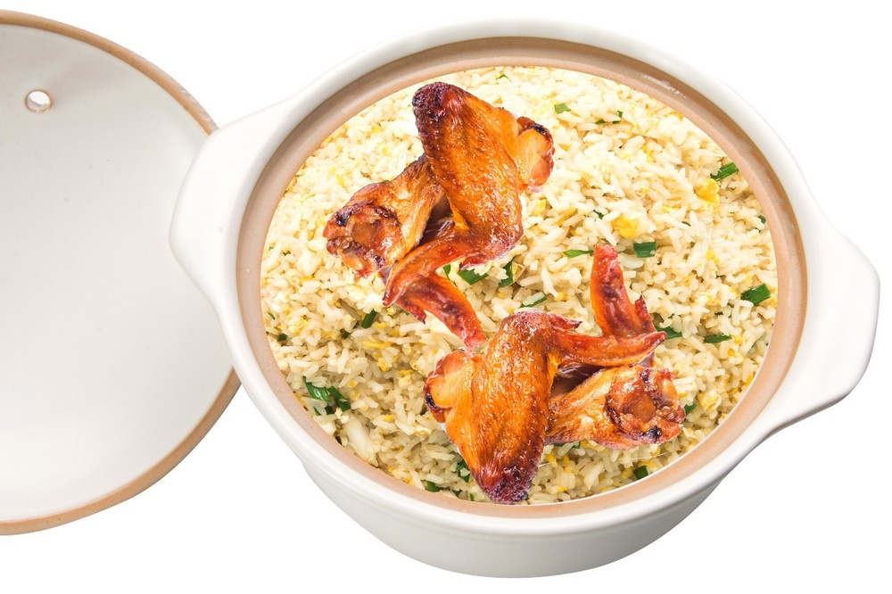 Uniware Ceramic Hot Pot 100% Healthy 1.8QT, White