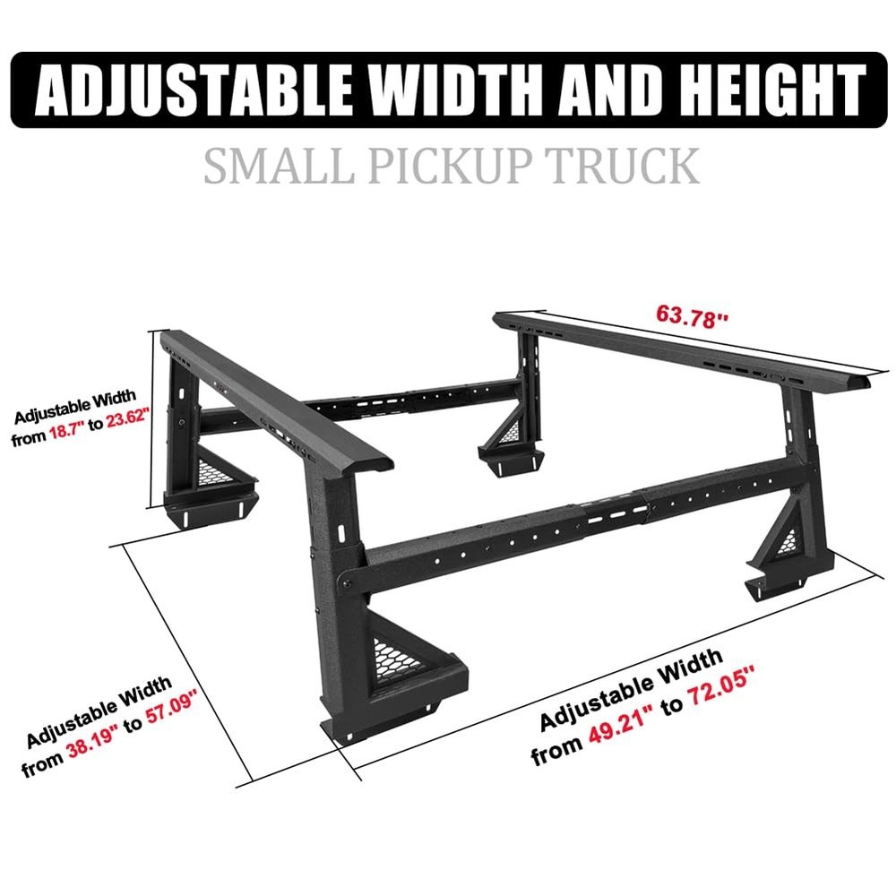 Function Bed Rack System for Universal Trucks Height Heavy