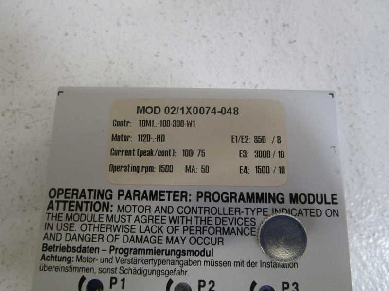 INDRAMAT MODULE 02/1X0074-048 UNMP