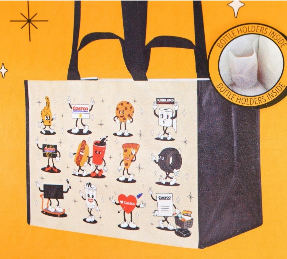 Costco KeepCool Reusable Character Tote Bag - 4 pack