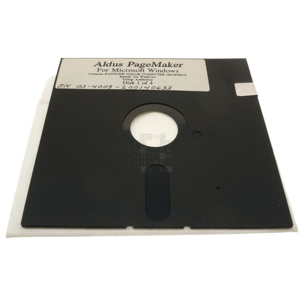 Aldus PageMaker for Microsoft Windows, 5-1/4" Floppy Disks