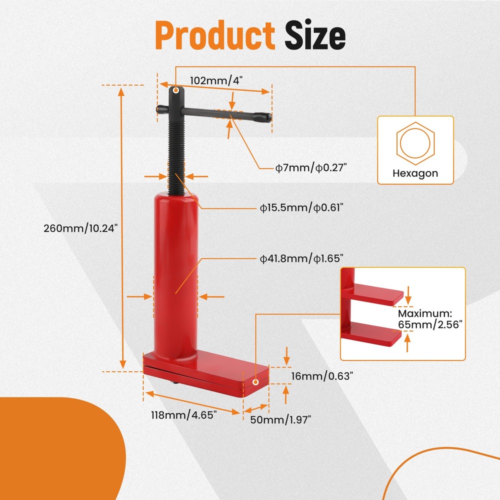 Multi-Piston Brake Caliper Piston Compressor Press Tool for 1 2 4 6 Piston