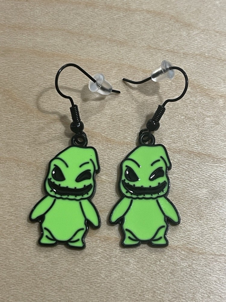 Oogie Boogie Green   Earrings  ~ New