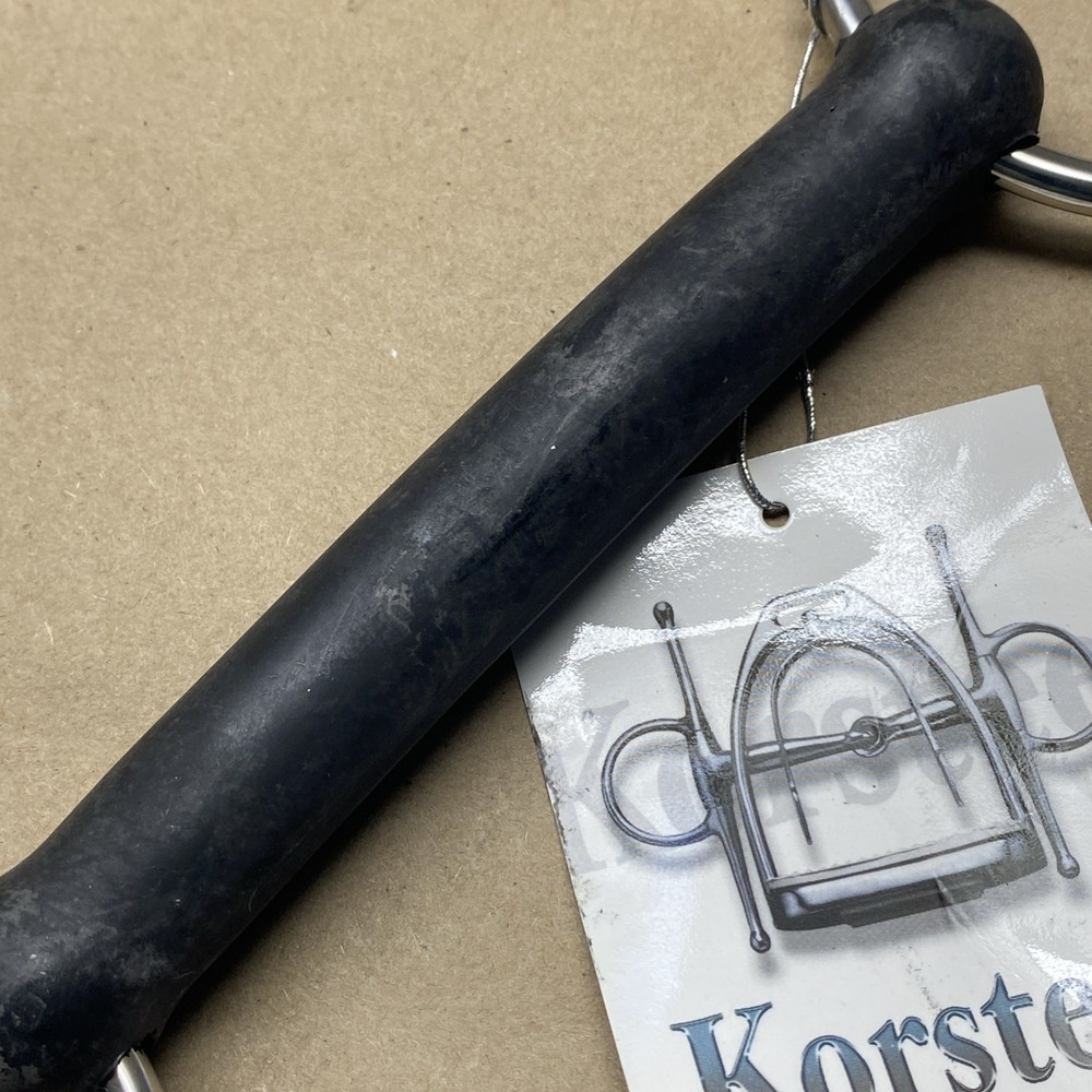 Korsteel Solid Rubber Mouth Loose Ring Snaffle Bit