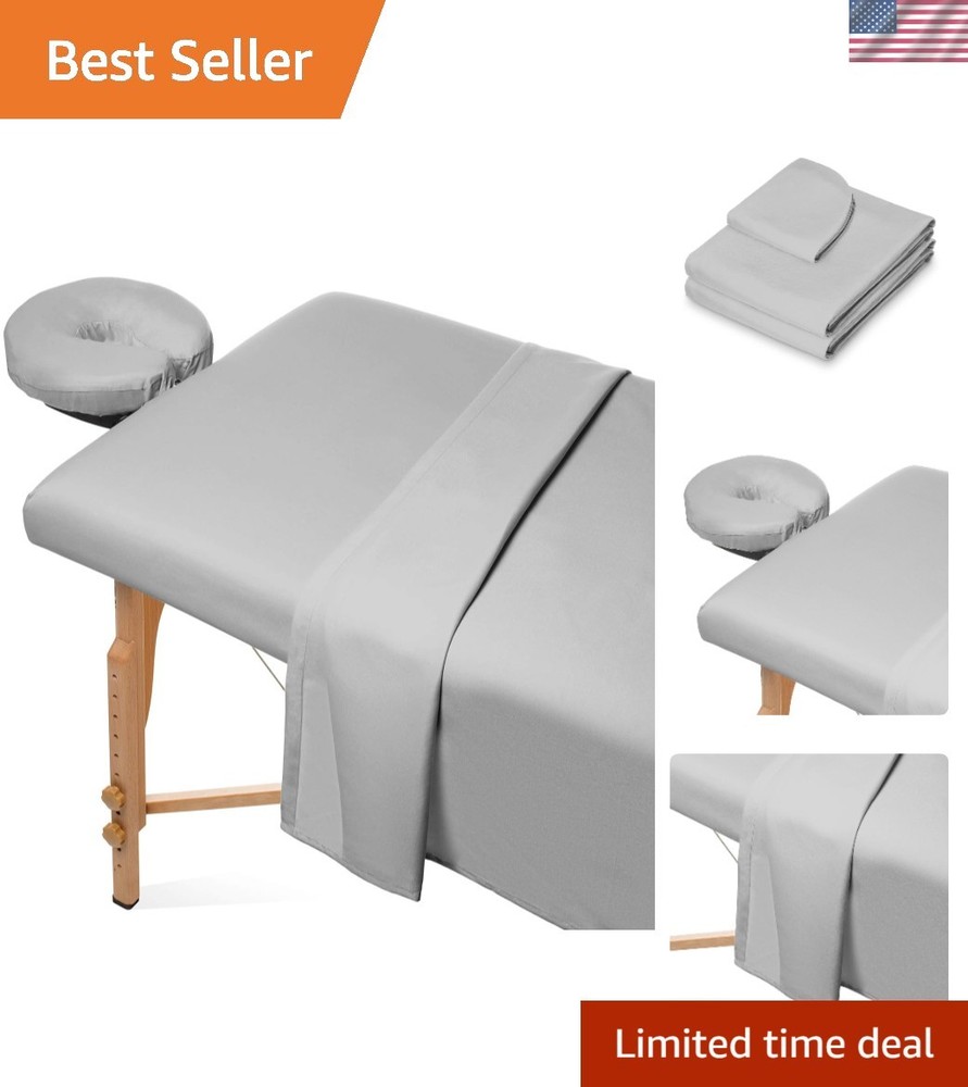 Microfiber Massage Table Sheet Set - Includes Fitted & Flat Sheets