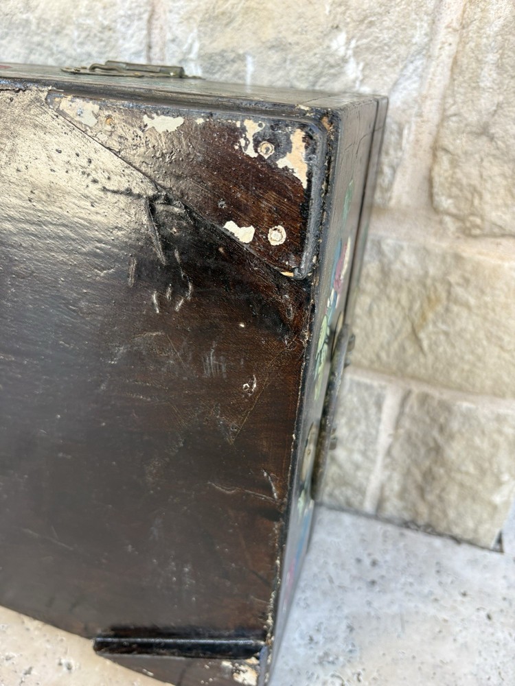Asia. Chinese Painted Table Top Trunk