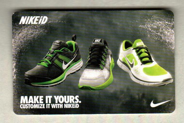 NIKE Make It Yours, Sneakers ( 2012 ) Gift Card ( $0 )