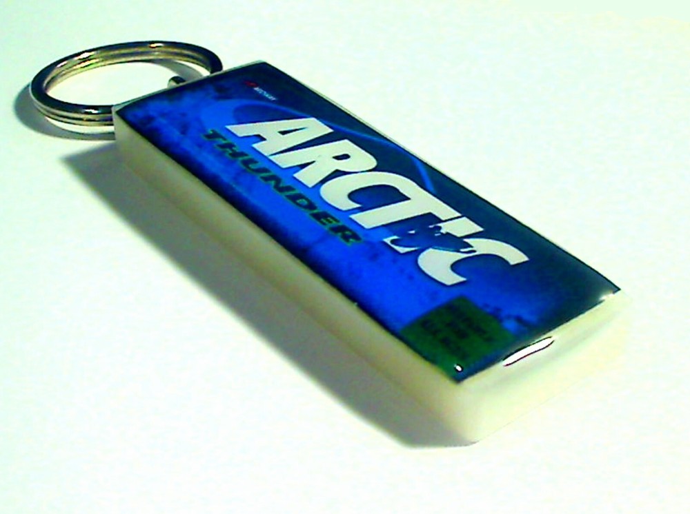 Arctic Thunder Arcade Marquee Coin Door accessory Keychain