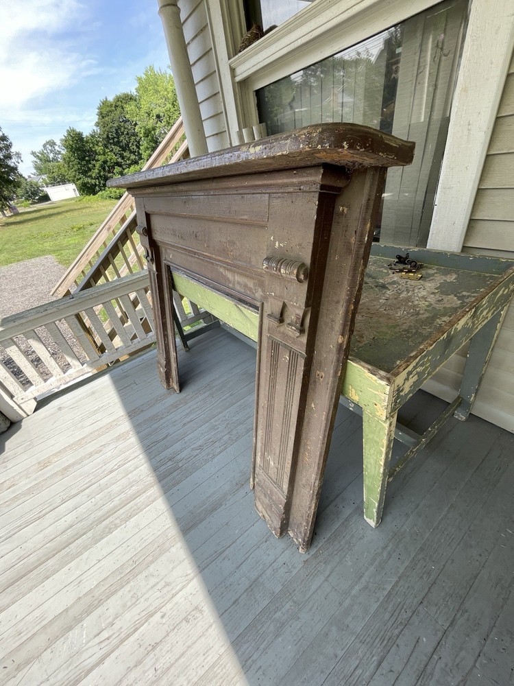 fireplace mantle