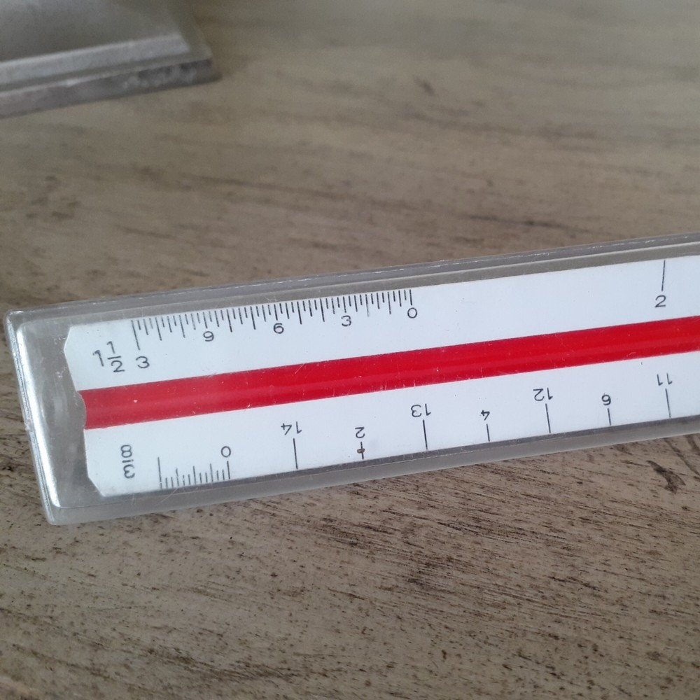 Triangular Scale Alvin 240P Architect In Case Germany Professional Plastic