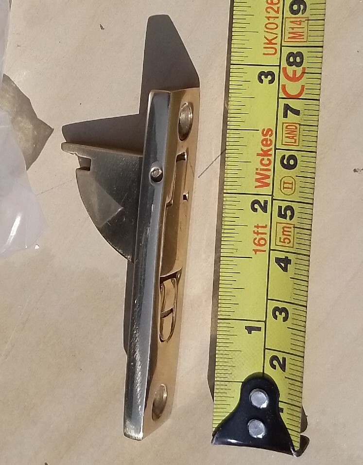 Retro Victorian style Brass window Lock Cupboard Latch Catch SECURITY