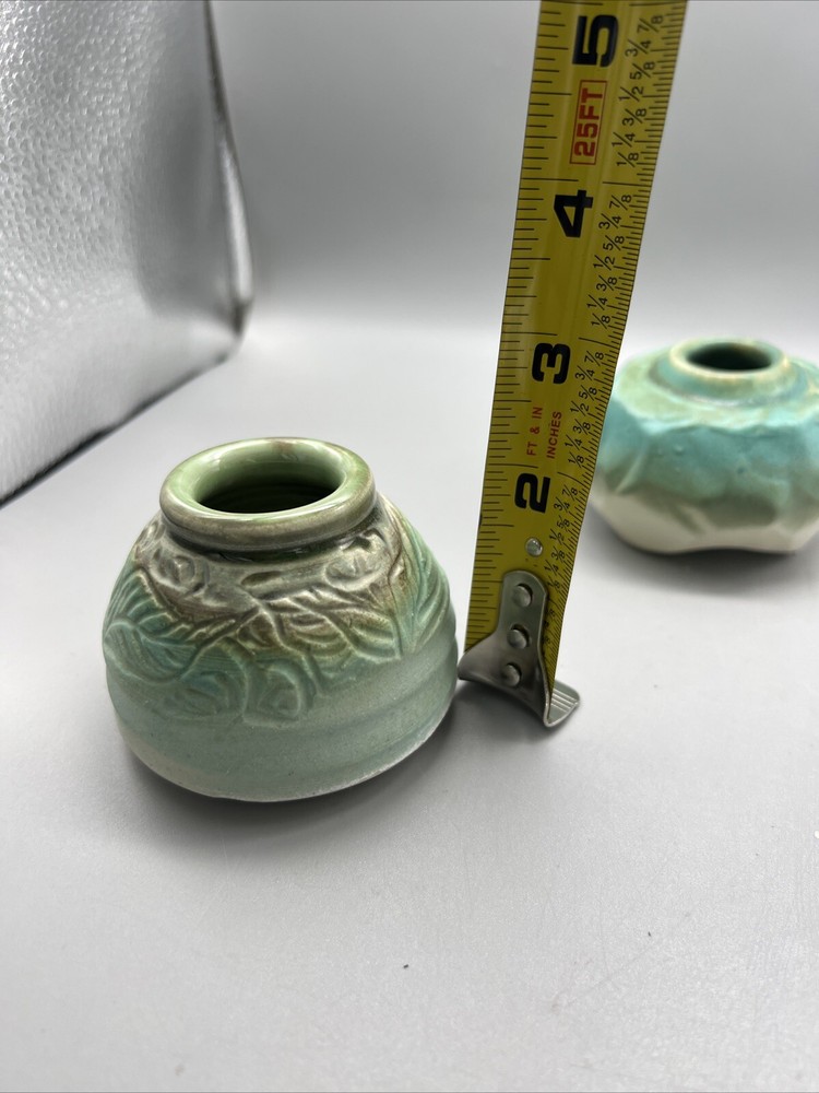 Connie Green Blue Sand X3 Pottery Mini Case Signed