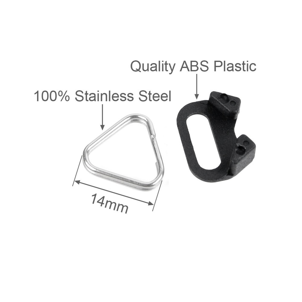 20Pcs Camera Strap Triangle Split Ring Adapter + Cap For Fuji Lecia Nikon Canon