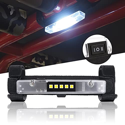 UTV Dome Light Rechargeable Interior Light Universal Roll Bar Mount LED White