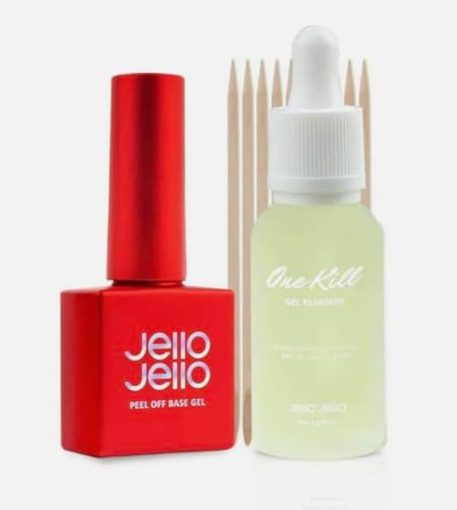 JELLO JELLO Peel Off Base Gel 10ml + One Kill Remover 30ml