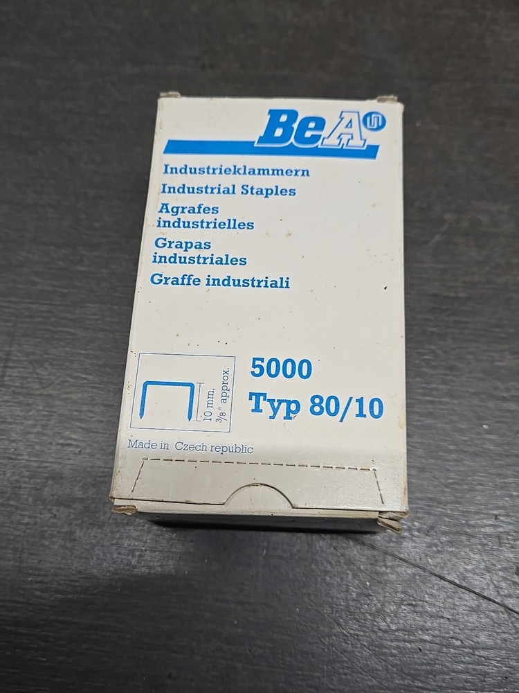 BEA Stainless 3/8" Staples Type 80/10 500 Ct.