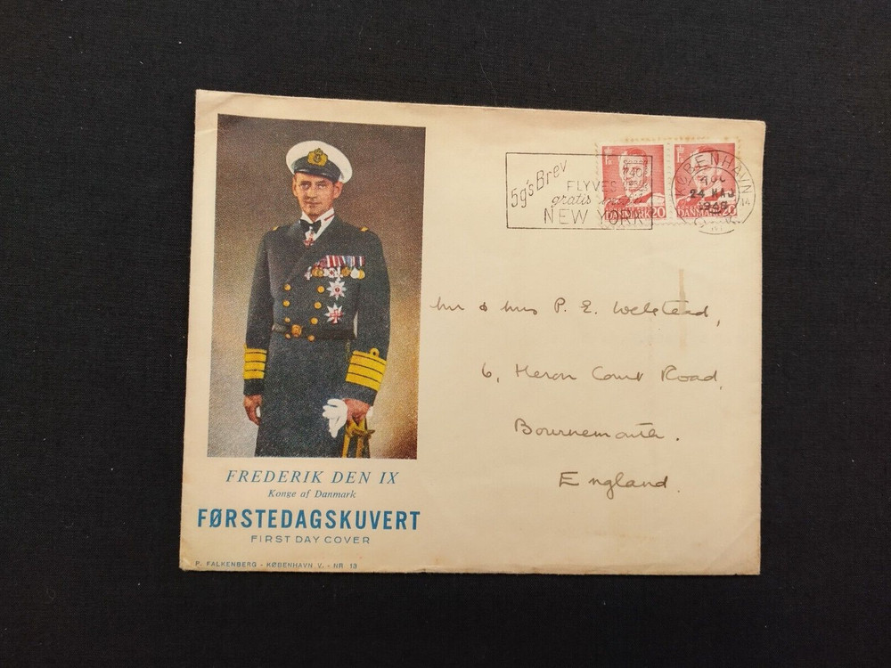 First Day Cover - Denmark 1948 Frederik IX