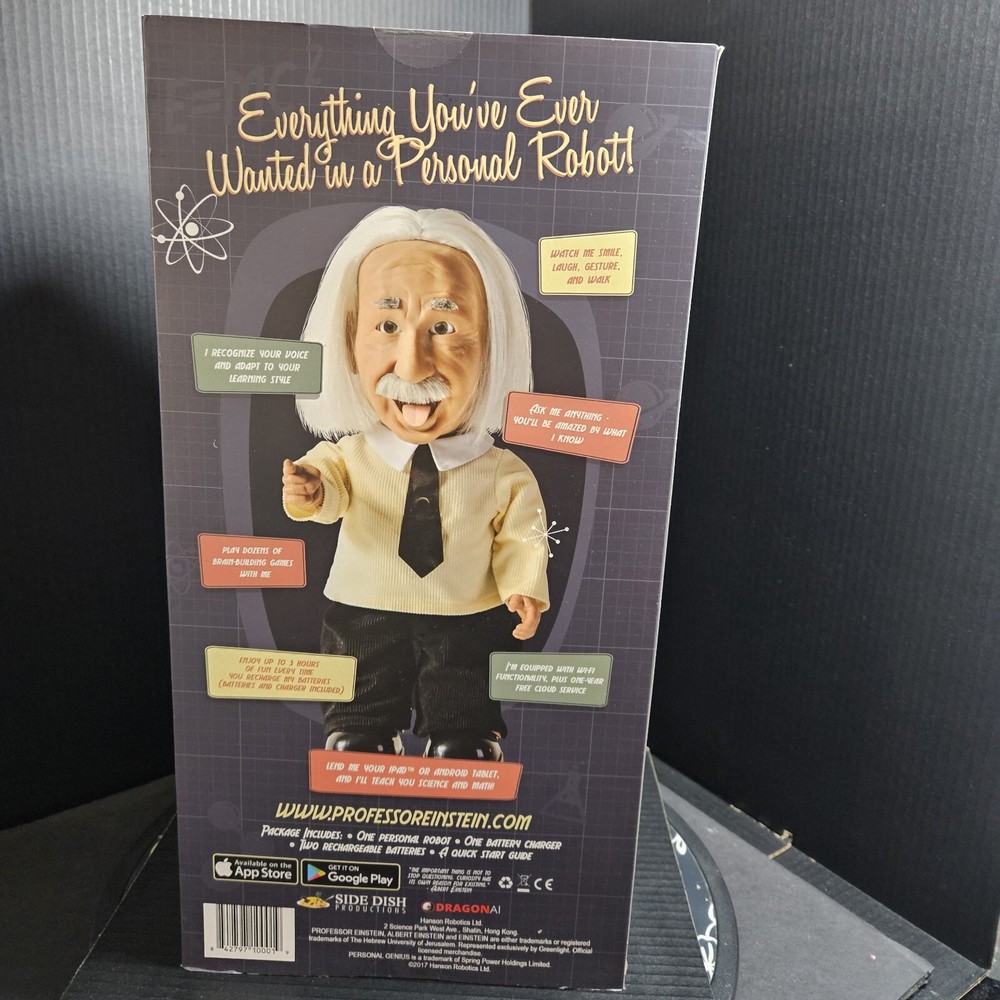 Professor Einstein Interactive Robot Tutor Your Personal Genius! New Open Box