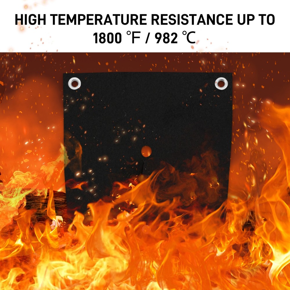 Flame Retardant Carbon Felt Heat Shield Mat for Solder Plumbers Torch Protector
