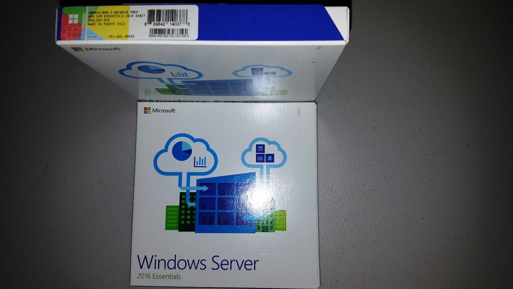 Microsoft Windows Server 2016 Essentials, SKU G3S-00936, Sealed Retail Package