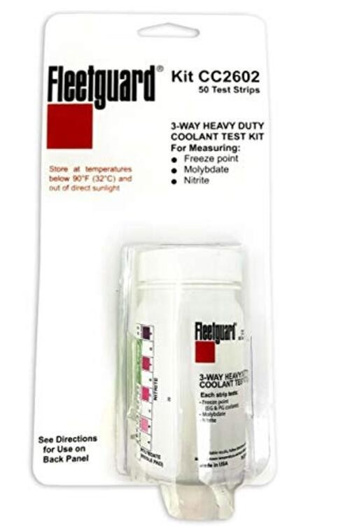 CC2602 Coolant Test Kit, 3-Way Test Strip, 50/bottle