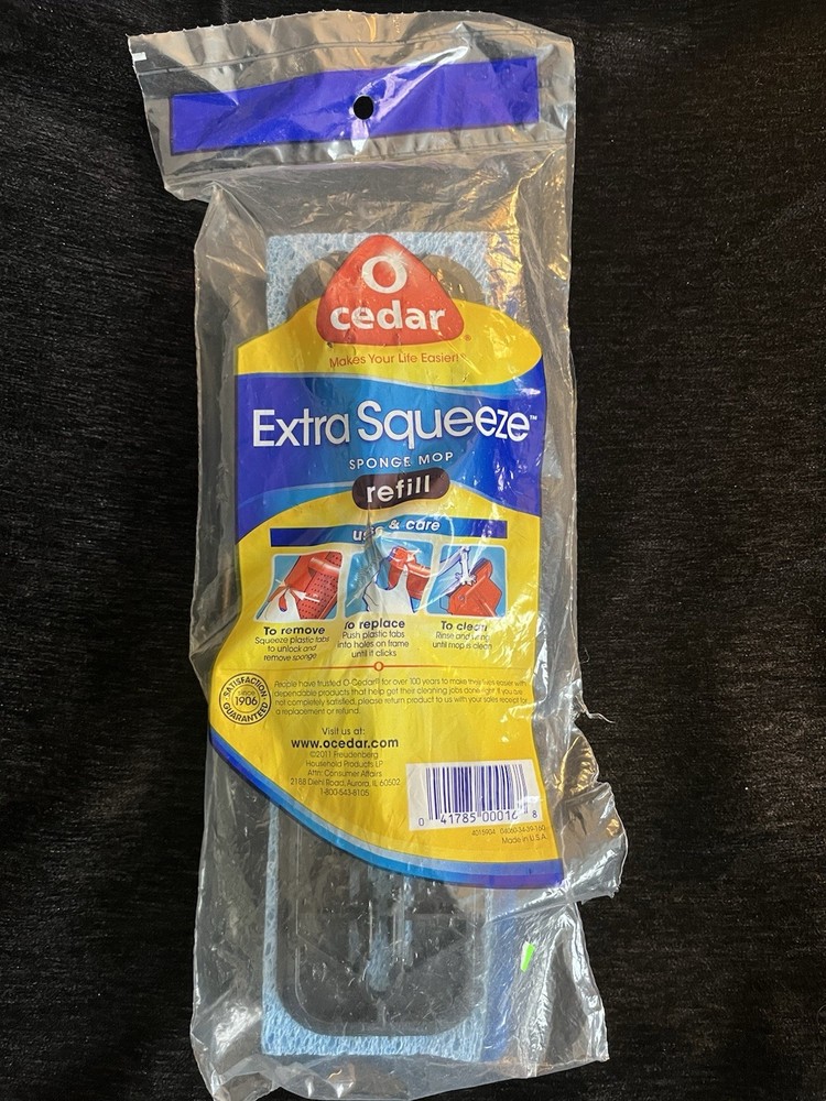 O Cedar Extra Squeeze Sponge Mop Refill for O-Cedar Hinge Mop