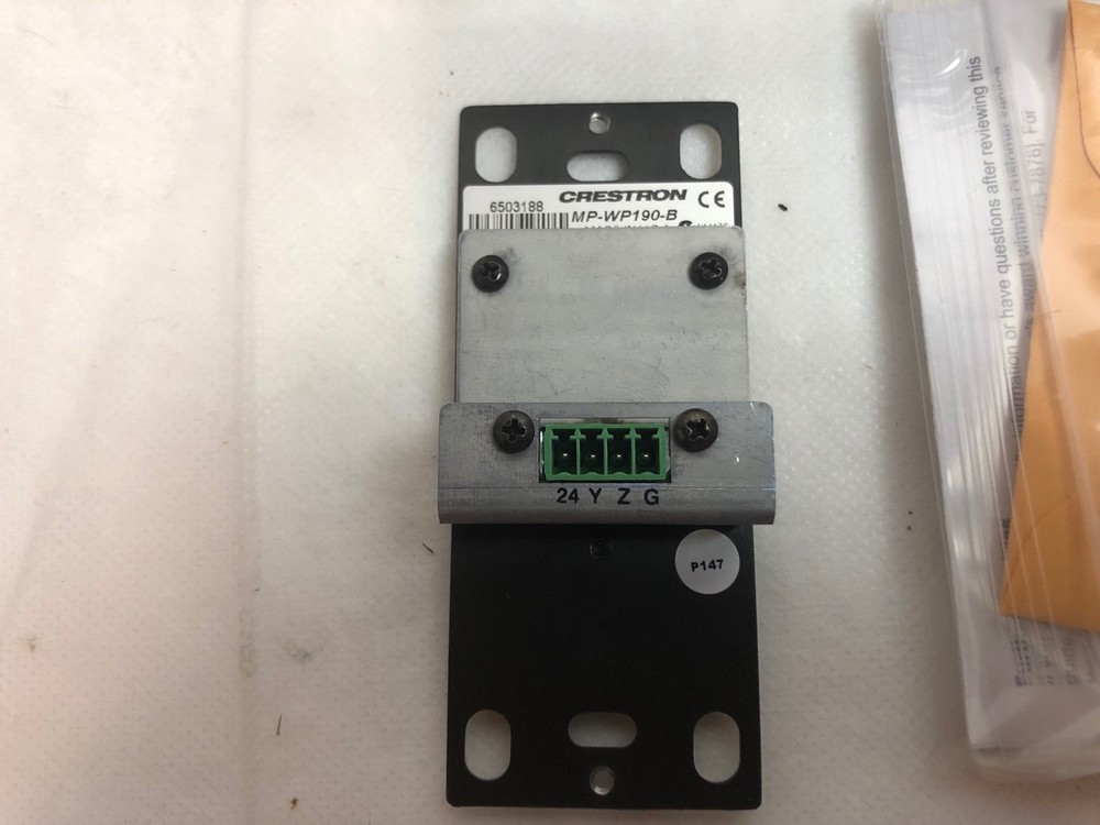 Crestron Media Presentation Wall Plate Cresnet Black MP-WP190-B NEW in BOX