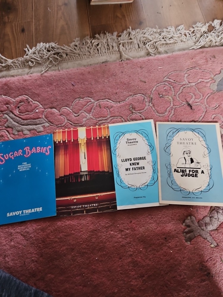4 Savoy Theatre Programmes