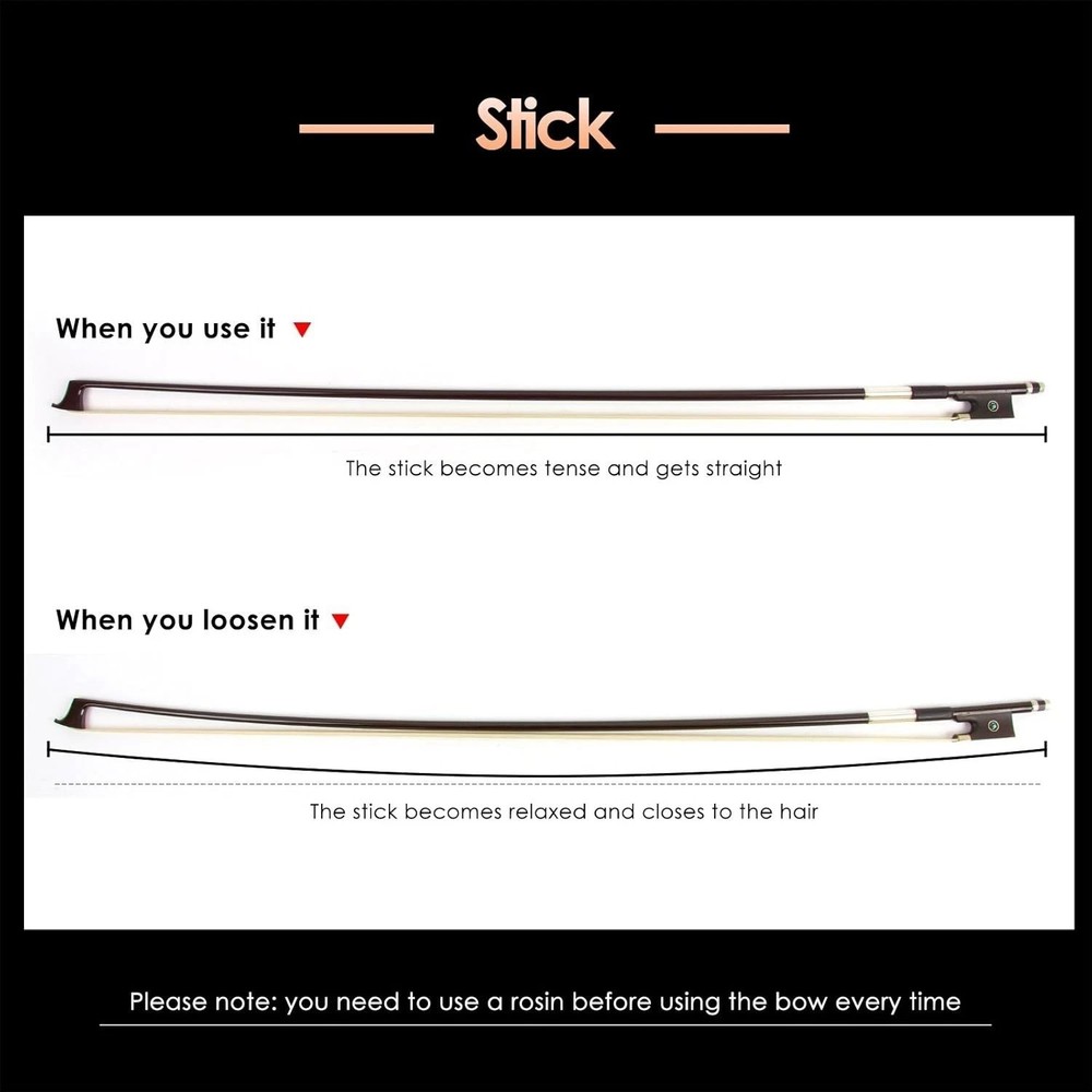 Durable Coffee Carbon Fiber Violin Bow - Experience Unmatched Vibration Transfer