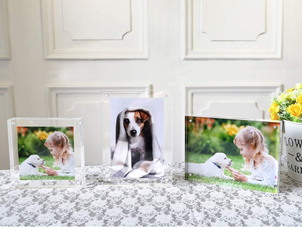 Magicool Premium Acrylic Photo Frame--- Magnet Frame 4x6 6 pack, Clear
